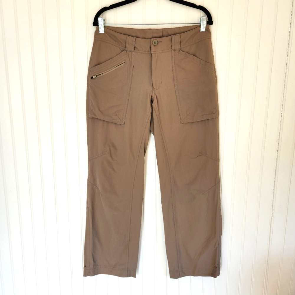 REI Brown Nylon Blend Outdoor Gorpcore Camping Hiking UPF 50+ Pants 8P